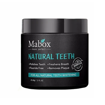 MABOX 60G Tooth Whitening Powder Activated Coconut Charcoal Natural Teeth Whitening Charcoal Powder Tartar Stain Removal
MABOX 60G Tooth Whitening Powder Activated Coconut Charcoal Natural Teeth Whitening Charcoal Powder Tartar Stain Removal