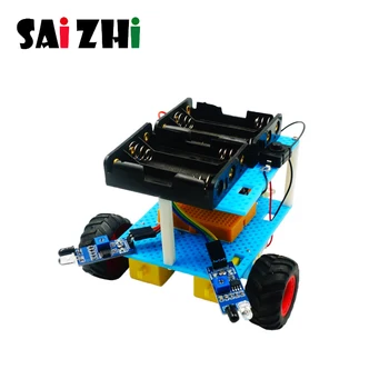 Saizhi DIY Obstacle Avoidance Trolley Assembled Scientific Children's Hands-on Ability Experiment Kids Education Toy For Kids
Saizhi DIY Obstacle Avoidance Trolley Assembled Scientific Children's Hands-on Ability Experiment Kids Education Toy For Kids