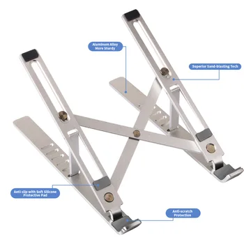 Notebook computer bracket heat dissipation portable aluminum alloy adjustable bracket laptop stand
Notebook computer bracket heat dissipation portable aluminum alloy adjustable bracket laptop stand