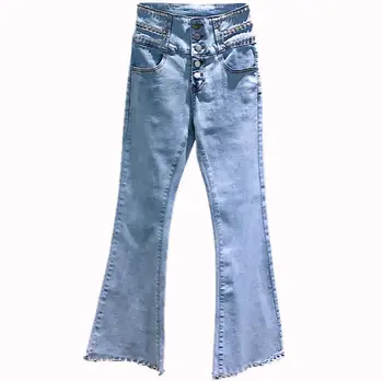 Heavy industry diamond-studded high-waist micro-flare jeans female 2020 spring new blue slim denim pants tide r700
Heavy industry diamond-studded high-waist micro-flare jeans female 2020 spring new blue slim denim pants tide r700