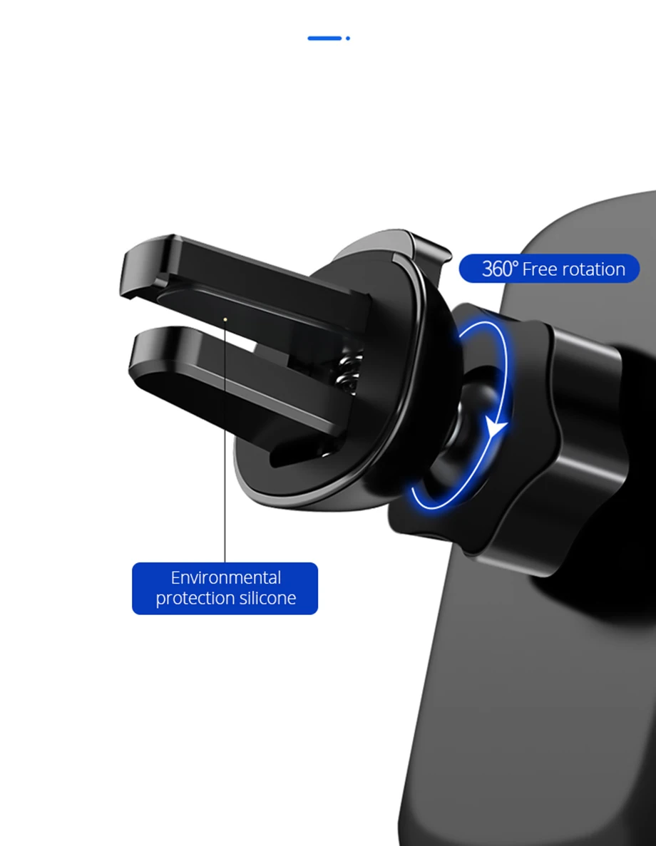 BONOLA Automaitc Fast Wireless Car Charger for iPhoneXsMaxXr8 Robot Arm Car Wireless Charger for Samsung S10S9 Huawei P30 pro (6)