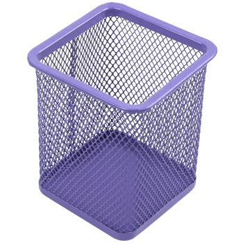 Purple Metal Rectangle Shaped Mesh Pen Pencil Holder Organizer
Purple Metal Rectangle Shaped Mesh Pen Pencil Holder Organizer