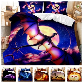 Hot Style Bedding Set 3d Digital Pterosaur Printing 2/3pcs Duvet Cover Set Single Twin Double Full Queen King Bedroom Decor
Hot Style Bedding Set 3d Digital Pterosaur Printing 2/3pcs Duvet Cover Set Single Twin Double Full Queen King Bedroom Decor