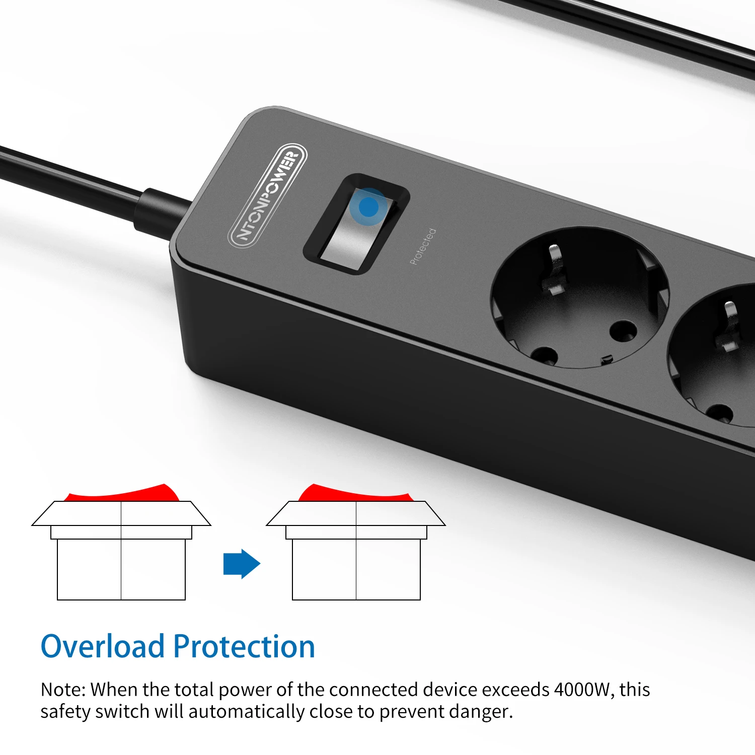 Ntonpower Akıllı Uzatma Kablosu Usb Şarj Ntonpower Akıllı Uzatma Kablosu Usb Şarj