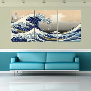 Canvas Print Poster Home Decor 3 Pieces Katsushika Hokusai Great Wave Off Kanagawa Views Of Mount Fuji Painting Wall Art Picture
Canvas Print Poster Home Decor 3 Pieces Katsushika Hokusai Great Wave Off Kanagawa Views Of Mount Fuji Painting Wall Art Picture