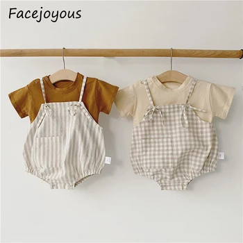 Baby Clothes Set Summer Girls T Shirt + Strap Bodysuit Outfits 2pcs Clothing Set Newborn Overalls Toddler Fashion Baby Boy Set 
Baby Clothes Set Summer Girls T Shirt + Strap Bodysuit Outfits 2pcs Clothing Set Newborn Overalls Toddler Fashion Baby Boy Set