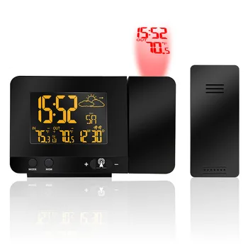 Radio Contraolled Projection Alarm Clock Weather Station with Temperature Sensor Colorful LCD Display Weather Forecast
Radio Contraolled Projection Alarm Clock Weather Station with Temperature Sensor Colorful LCD Display Weather Forecast