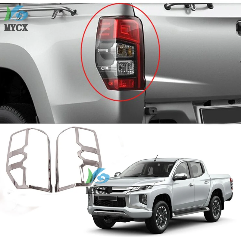 

For Mitsubishi L200 Triton 2019 2020 Ram 1200 ABS chrome Car Accessories rear lights Cover