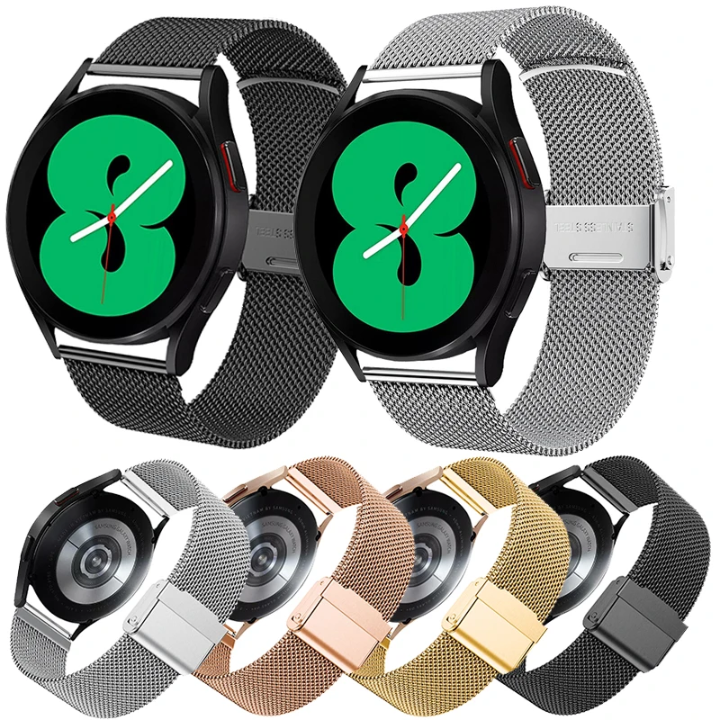 Stainless Steel 20mm Watchstrap For Samsung Galaxy Watch 4 44mm 40mm Classic 46MM 42MM Watchband Milanese Wristband Bracelet New
Stainless Steel 20mm Watchstrap For Samsung Galaxy Watch 4 44mm 40mm Classic 46MM 42MM Watchband Milanese Wristband Bracelet New