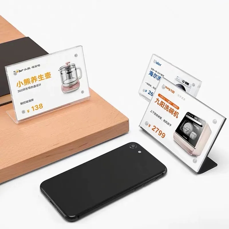 70*105mm Acrylic Photo Frame Black Clear Small Paper Frame Desk Table Sign Holders Card Price Tag Label Cover Price Tag Display
70*105mm Acrylic Photo Frame Black Clear Small Paper Frame Desk Table Sign Holders Card Price Tag Label Cover Price Tag Display