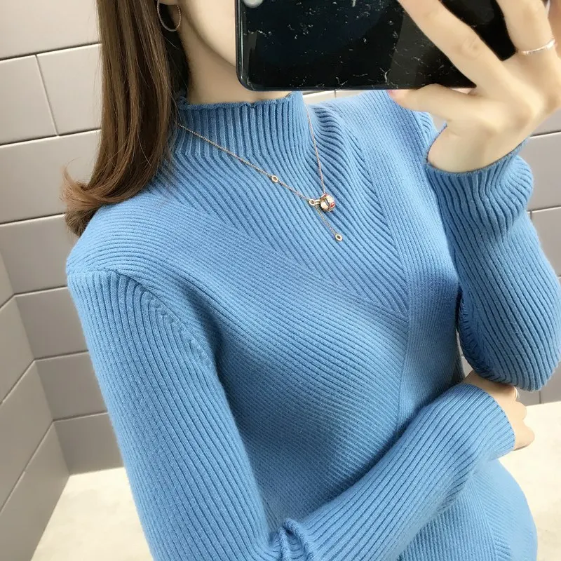 12729 (2 rooms, 3 rows and 7 rows) New sweater, pure color, slim pullover, bottom sweater 33
12729 (2 rooms, 3 rows and 7 rows) New sweater, pure color, slim pullover, bottom sweater 33