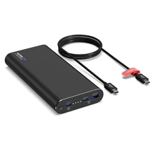 90W Dual USB-C banco de potencia portátil cargador portátil para nuevo MacBook Pro DELL XPS iPhone Xiao Mi Pro HP Tipo de iPhone-C portátiles teléfono QC PD(China)