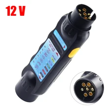 12V 7Pin Car Trailer Relay Tester 7Pin Plug Socket Car Diagnostic Tools Turn Signal Light Fog Lamp Check Towing Accessories
12V 7Pin Car Trailer Relay Tester 7Pin Plug Socket Car Diagnostic Tools Turn Signal Light Fog Lamp Check Towing Accessories
