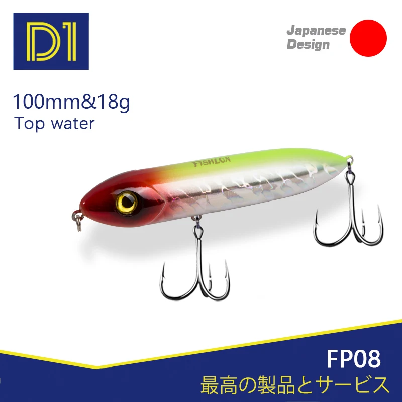D1 Pencil Fishing Lures Top water Floating Hard Bait 90mm/12g 100mm/18g Topwater Pencil Artificial Crankbait Fishing Tackle
D1 Pencil Fishing Lures Top water Floating Hard Bait 90mm/12g 100mm/18g Topwater Pencil Artificial Crankbait Fishing Tackle