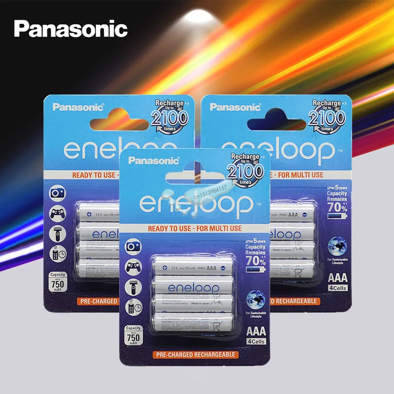 12pcs Panasonic Eneloop Original Battery Pro 1.2V AaA 800mAh NI-MH Camera Flashlight Toy Pre-Charged Rechargeable Batteries
12pcs Panasonic Eneloop Original Battery Pro 1.2V AaA 800mAh NI-MH Camera Flashlight Toy Pre-Charged Rechargeable Batteries