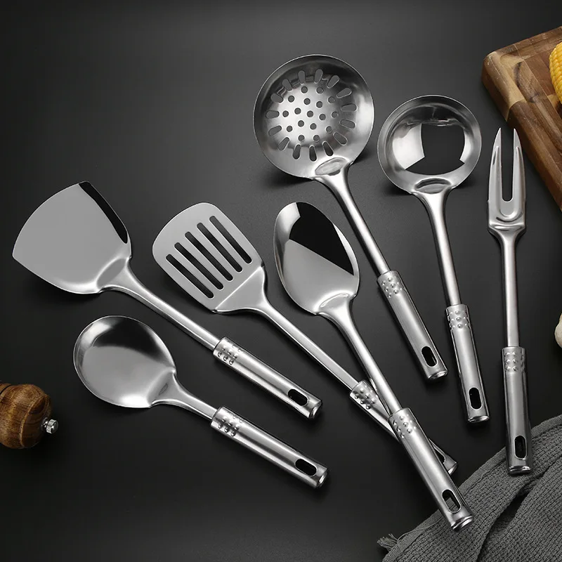 Stainless Steel Cooking Cookware Heat Proof Frying Pastry Spatula Rice Spoon Meat Fork Tools Kitchen Food Utensils Accessories
Stainless Steel Cooking Cookware Heat Proof Frying Pastry Spatula Rice Spoon Meat Fork Tools Kitchen Food Utensils Accessories