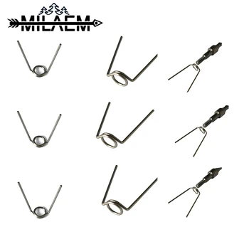 

24 Pieces Archery Silver Fishing Bow Spring Stainless Steel Bowfishing For Arrowhead Outdoor Hunting Shooting Accesorries
