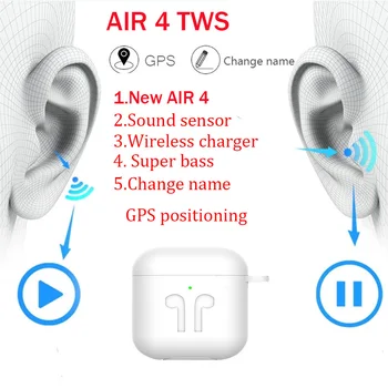 NEW Air 4 mini wireless bluetooth headset V5.0 headset earbuds change name gps headset 8D subwoofer headset pk i500 i5000 i9000
NEW Air 4 mini wireless bluetooth headset V5.0 headset earbuds change name gps headset 8D subwoofer headset pk i500 i5000 i9000