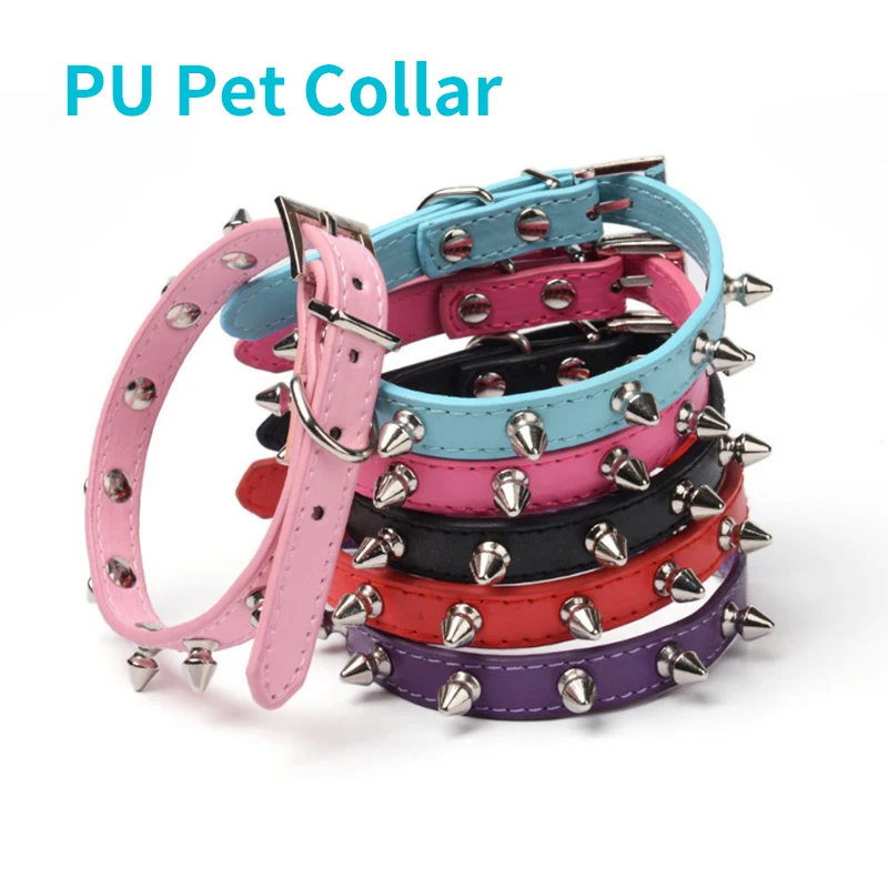 Anti Biting PU Dog Cat Collar Adjustable Electroplate Spiked Soft Comfortable Pet Collars For Small Dogs Walking Run Cats Chains
Anti Biting PU Dog Cat Collar Adjustable Electroplate Spiked Soft Comfortable Pet Collars For Small Dogs Walking Run Cats Chains