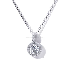 Tianyu Gems Silver Women 1ct Moissanite Pendant Necklace 18k White Gold Plated Wedding Party 6.5mm Round Sparkle Stones Jewelry
Tianyu Gems Silver Women 1ct Moissanite Pendant Necklace 18k White Gold Plated Wedding Party 6.5mm Round Sparkle Stones Jewelry