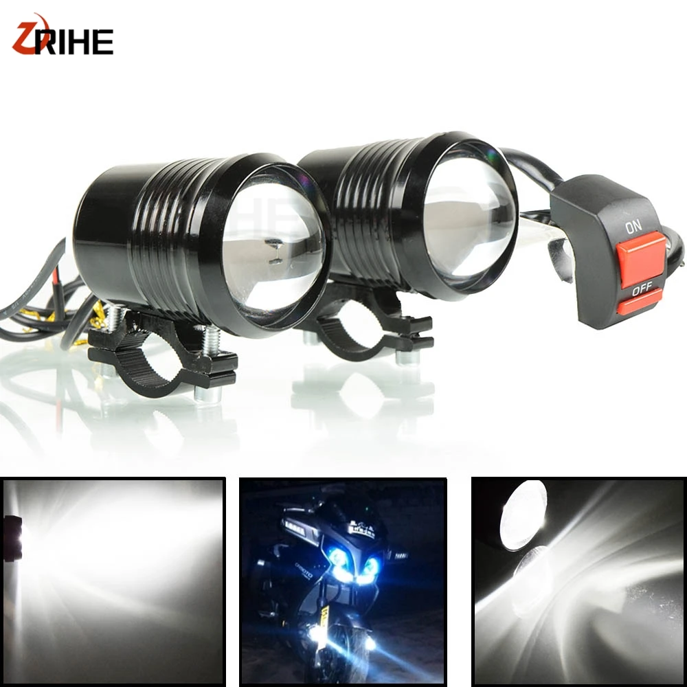 2PCS Motorcycle Headlight U2 High Low Flash LED Driving Spot Head Bulb Light Black Auxiliary Lamp 1200LM 30W 12V Motocross parts
2PCS Motorcycle Headlight U2 High Low Flash LED Driving Spot Head Bulb Light Black Auxiliary Lamp 1200LM 30W 12V Motocross parts