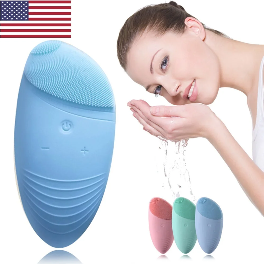 Waterproof Electric Face Cleansing Brush Silicone Sonic Face Cleaner Vibration Massage Deep Pore Cleaning Mini Skin Care Tool
Waterproof Electric Face Cleansing Brush Silicone Sonic Face Cleaner Vibration Massage Deep Pore Cleaning Mini Skin Care Tool