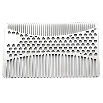 Stainless Steel Mustache Comb Beard Comb For Men'S Shaving Male'S Mustache Pocket Brush Facial Hair Brush Bottle Opener 
Stainless Steel Mustache Comb Beard Comb For Men'S Shaving Male'S Mustache Pocket Brush Facial Hair Brush Bottle Opener