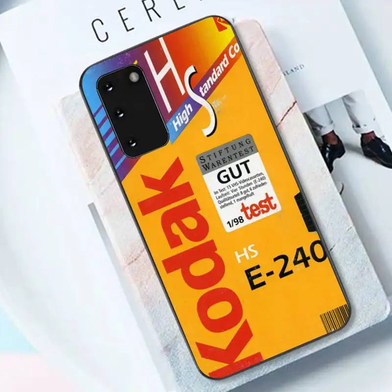 TOPLBPCS Japanese brand film Fashion Soft Kodak Soft Phone Cover for Samsung S6 S10 5G S7 EDGE S8 S9 S10 S20 PLUS S10Lite