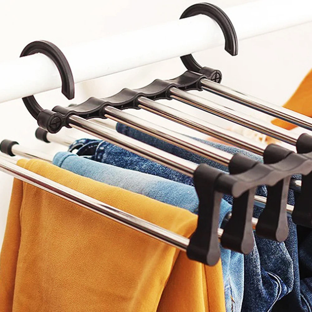 5-in-1 Tier Racks Stainless Steel Racks Trousers Hanger Clothing Wardrobe Storage Organization Drying Hanger Closet Organizer
5-in-1 Tier Racks Stainless Steel Racks Trousers Hanger Clothing Wardrobe Storage Organization Drying Hanger Closet Organizer