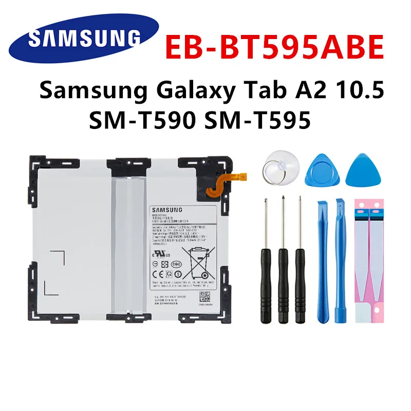 Фото Оригинальная деталь SAMSUNG 7300 мАч Сменный аккумулятор для планшета Samsung Galaxy Tab A2 10 5