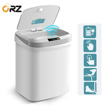 15L Smart Trash Can Automatic Touchless Smart Infrared Motion Sensor Rubbish Waste Bin Kitchen Trash Can Garbage Bins Home
15L Smart Trash Can Automatic Touchless Smart Infrared Motion Sensor Rubbish Waste Bin Kitchen Trash Can Garbage Bins Home