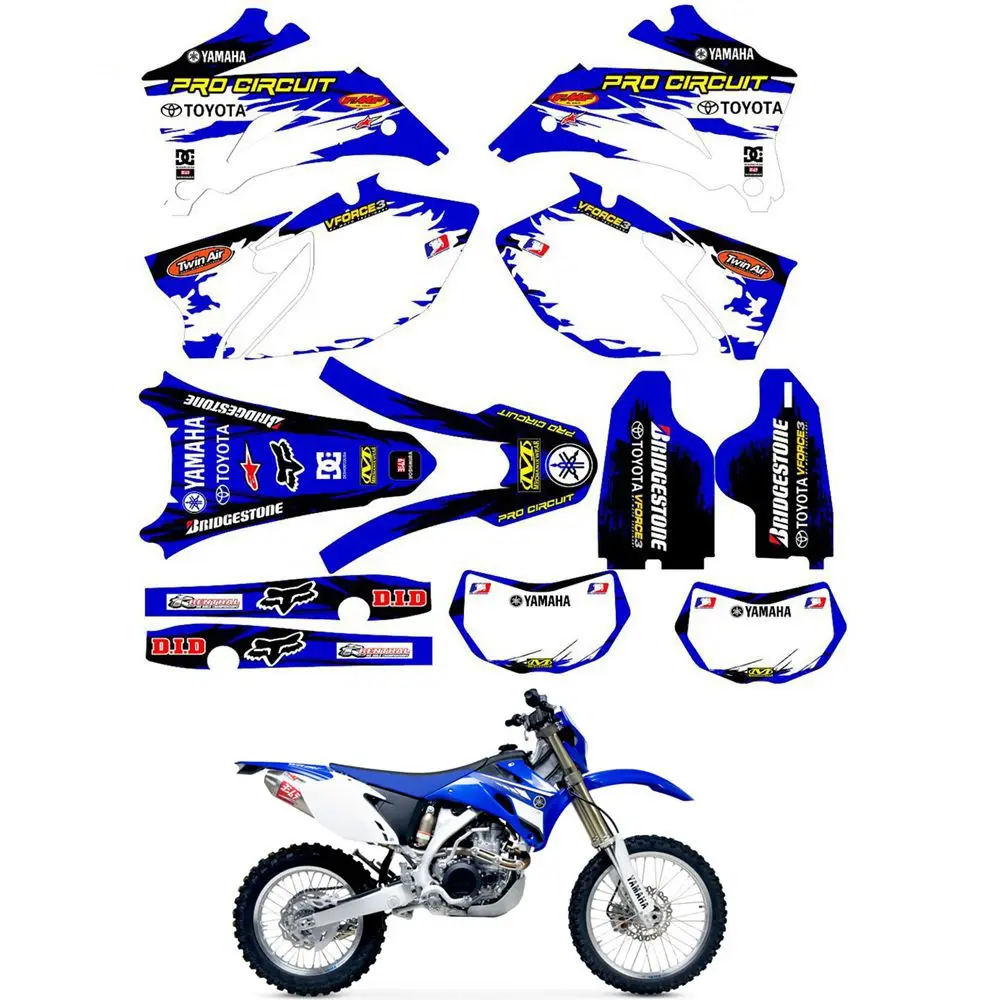 For YAMAHA WR250F 2007 - 2014 WR450F 2007 - 2011 Customized Number Graphics Backgrounds Stickers Kit Decal
For YAMAHA WR250F 2007 - 2014 WR450F 2007 - 2011 Customized Number Graphics Backgrounds Stickers Kit Decal