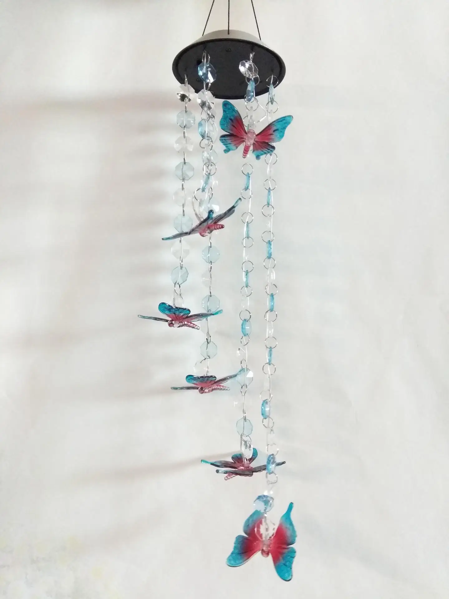 Solar Wind Chime Solar Color Changing Wind Chime Acrylic Beads Butterfly LED Light Solar Garden Lamp
Solar Wind Chime Solar Color Changing Wind Chime Acrylic Beads Butterfly LED Light Solar Garden Lamp