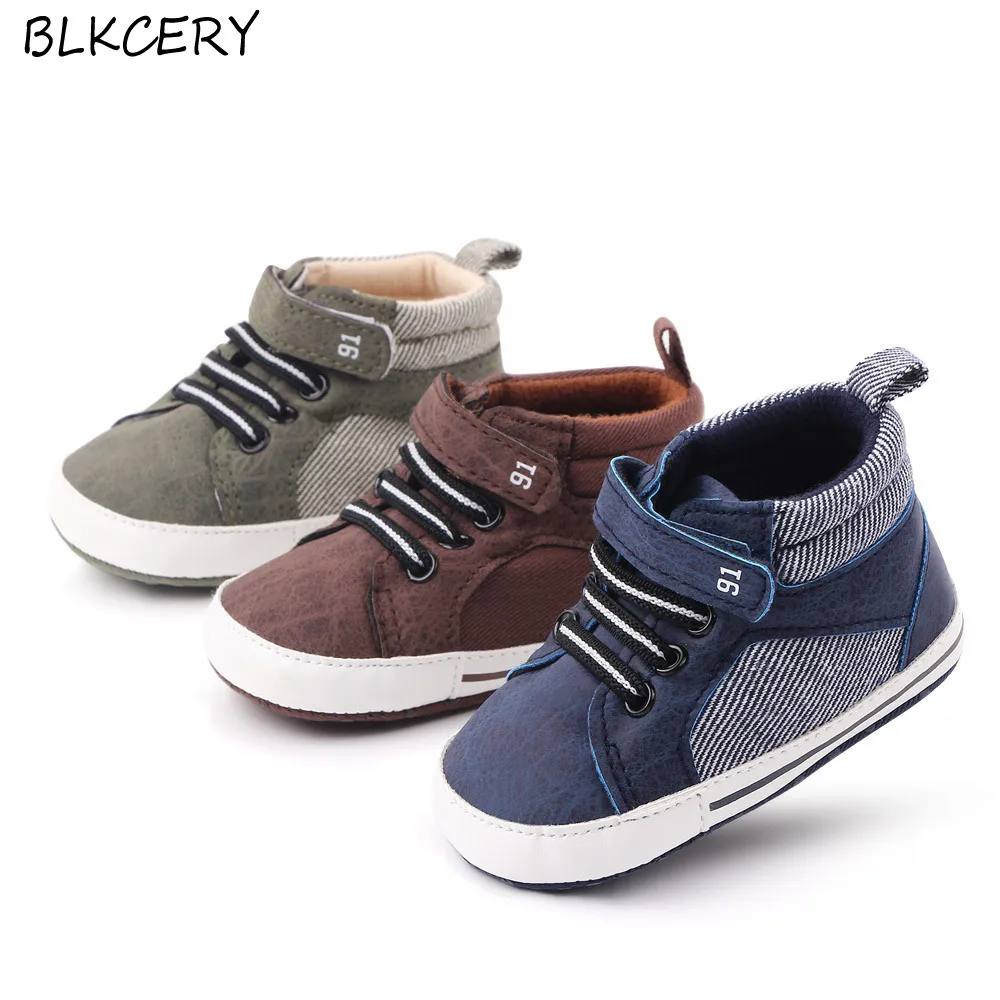 New Arrival Baby Boy Crib Shoes Soft 