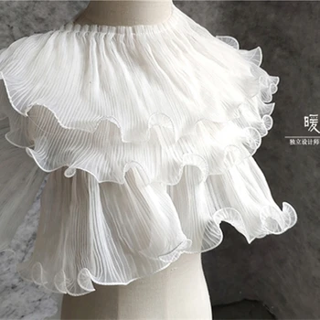 Single layer pleated wave 3d ruffle designer fabric for patchwork bazin riche getzner tissus telas por metros 18cm wide
Single layer pleated wave 3d ruffle designer fabric for patchwork bazin riche getzner tissus telas por metros 18cm wide