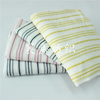 Striped Cotton Crepe Bubble Yarn Double Gauze Children's Fabric Children's Clothing Cotton Fabric
Striped Cotton Crepe Bubble Yarn Double Gauze Children's Fabric Children's Clothing Cotton Fabric