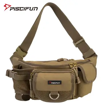 

Piscifun Fishing Bag Multifunctional Outdoor Waist Bag Portable Lure Waist Pack Messenger Bag Pole Package Fishing Tackle Bag