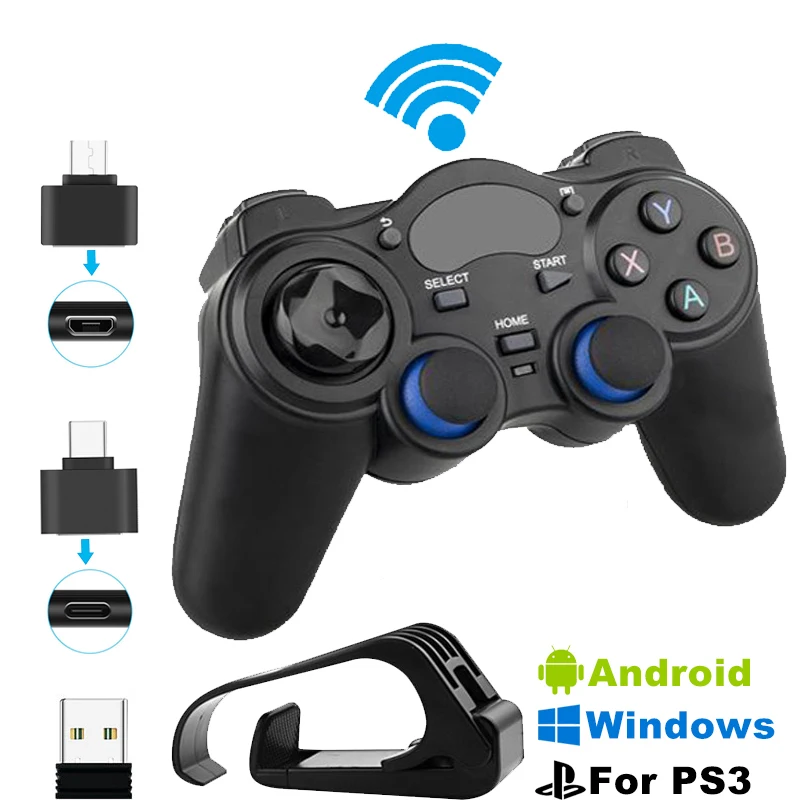 2.4 G Controller Gamepad Android Wireless Joystick Joypad with OTG Converter For PS3/Smart Phone For Tablet PC Smart TV Box
2.4 G Controller Gamepad Android Wireless Joystick Joypad with OTG Converter For PS3/Smart Phone For Tablet PC Smart TV Box