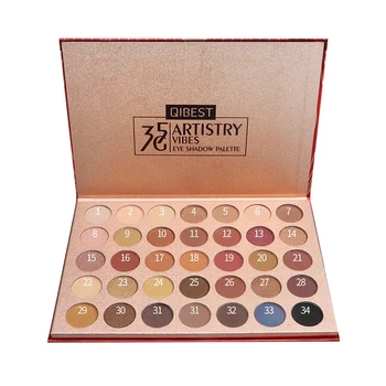 Qibest 35 Color Matte Shimmer Glitter Eyeshadow Palette Makeup Waterproof Long Lasting Shimmer Metallic Eye Shadow Natural Nude
Qibest 35 Color Matte Shimmer Glitter Eyeshadow Palette Makeup Waterproof Long Lasting Shimmer Metallic Eye Shadow Natural Nude