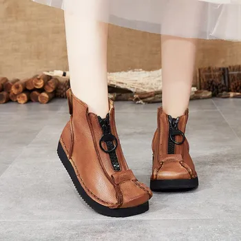 New Style Fashion women's boots 2019 autumn and winter leather retro ladies riding boots comfortable thick bottom short boots
New Style Fashion women's boots 2019 autumn and winter leather retro ladies riding boots comfortable thick bottom short boots