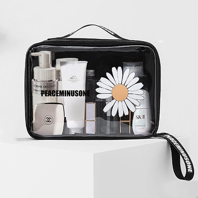 Daisy Makeup bag Transparent PVC Cosmetic Bag Female Portable Cosmetic Waterproof Toiletry Bag Storage Bag make up organizer
Daisy Makeup bag Transparent PVC Cosmetic Bag Female Portable Cosmetic Waterproof Toiletry Bag Storage Bag make up organizer