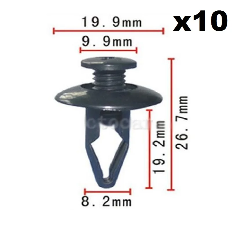 10pcs Nylon Fastener Rivet Push-Type Retainer Clip Fender For Ford For Nissan 63844-01A00 ,MNA01-56145,NA01-56145 Expansion nail
10pcs Nylon Fastener Rivet Push-Type Retainer Clip Fender For Ford For Nissan 63844-01A00 ,MNA01-56145,NA01-56145 Expansion nail