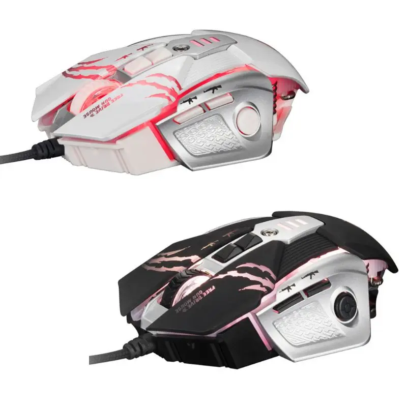 Wired Programmable Gaming Mouse RGB LED Breathing Light 6 Gear DPI Adjustable Desktop Computer Laptop Mouse for Gaming Business
Wired Programmable Gaming Mouse RGB LED Breathing Light 6 Gear DPI Adjustable Desktop Computer Laptop Mouse for Gaming Business
