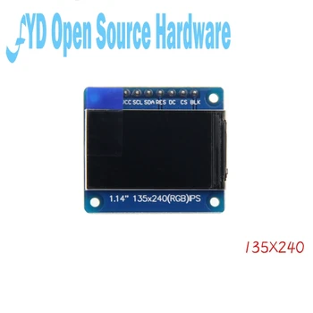 1pcs 1.14inch IPS Module 135*240 ST7789V RGB 65K color screen ST7789V 4-line SPI interface
1pcs 1.14inch IPS Module 135*240 ST7789V RGB 65K color screen ST7789V 4-line SPI interface