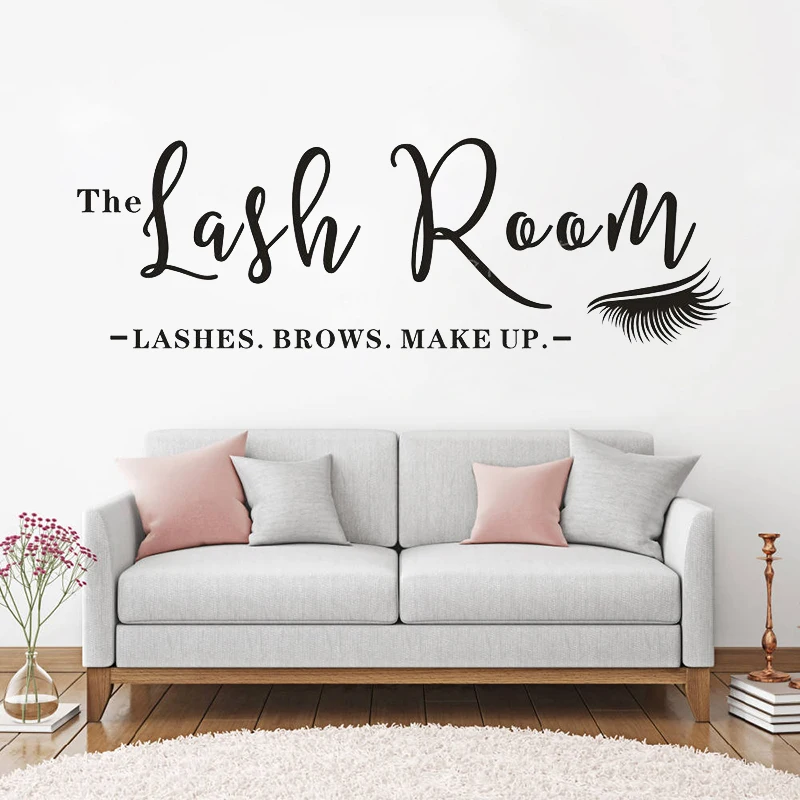 The Lash Room Sign Vinyl Wall Sticker Eyelash Studio Beauty Salon Décor Lashes Brows Make Up Wall Art Decal Window Poster LC1466
The Lash Room Sign Vinyl Wall Sticker Eyelash Studio Beauty Salon Décor Lashes Brows Make Up Wall Art Decal Window Poster LC1466