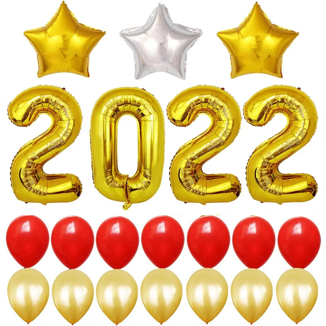 21 PCS Sновый Rод 2022 Rose Gold Foil Helium Number Combination New Year Balloon Decoration Supplies Navidad Kids Toys Balls
21 PCS Sновый Rод 2022 Rose Gold Foil Helium Number Combination New Year Balloon Decoration Supplies Navidad Kids Toys Balls
