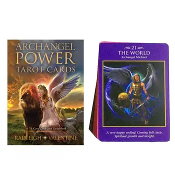 78PCS/Set Full English Archangel Power Tarot Cards Deck Board Game Family Party Entertainment Table Game Playing Guidebook Cards
78PCS/Set Full English Archangel Power Tarot Cards Deck Board Game Family Party Entertainment Table Game Playing Guidebook Cards