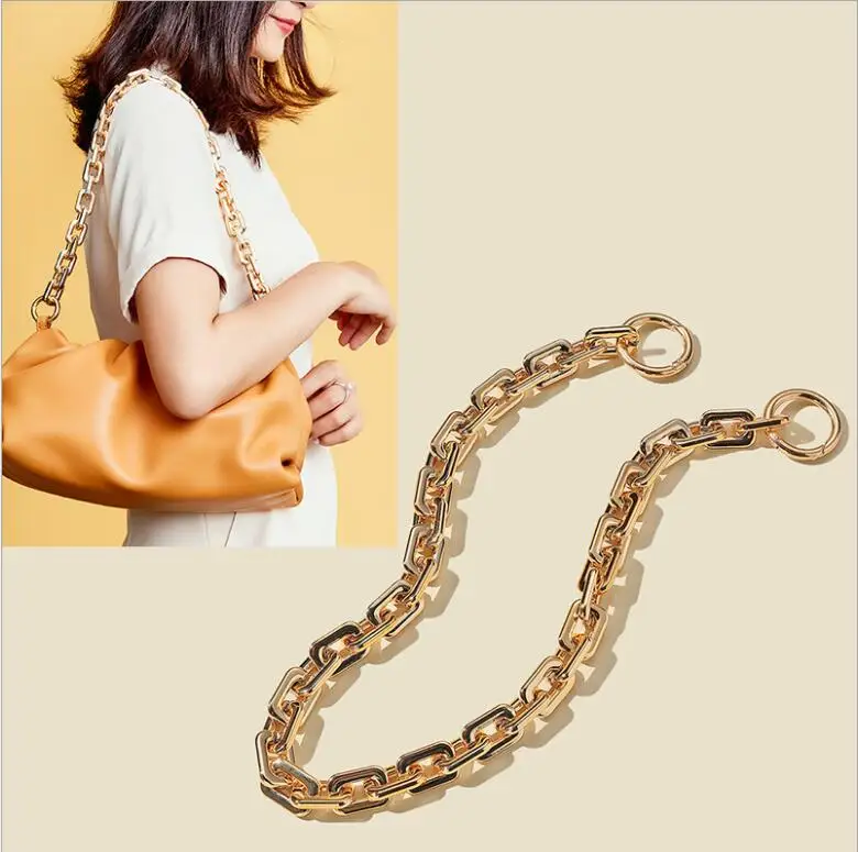 Popular 2020Women's one shoulder portable bag chain accessories gold chain replacement color fast thick chain cloudbag strapfash
Popular 2020Women's one shoulder portable bag chain accessories gold chain replacement color fast thick chain cloudbag strapfash