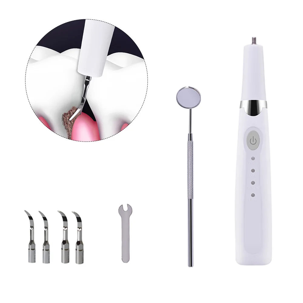 High Frequency Ultrasonic Vibration Water Flosser Electric Tooth Calculus Remover Sonic Dental Scaler Teeth Whitening Polisher
High Frequency Ultrasonic Vibration Water Flosser Electric Tooth Calculus Remover Sonic Dental Scaler Teeth Whitening Polisher