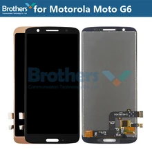 Ensemble écran tactile LCD de remplacement, testé, pour Motorola G6 xt325=